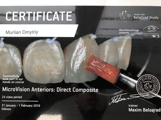 Сертификат Мурлян Дмитрия Ивановича - 11