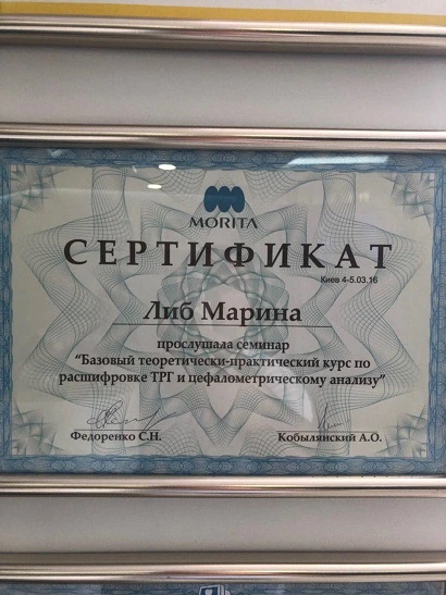 Сертификат Либ Марины Владимировны - 27