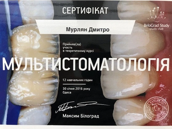 Сертификат Мурлян Дмитрия Ивановича - 19