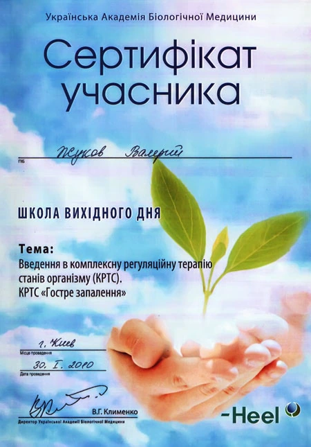 Жуков Валерий Валентинович сертификат - 4