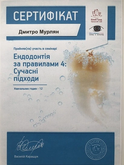 Сертификат Мурлян Дмитрия Ивановича - 4